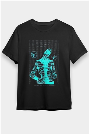 Whitesnake Baskılı Unisex Siyah Tişört - Tshirt