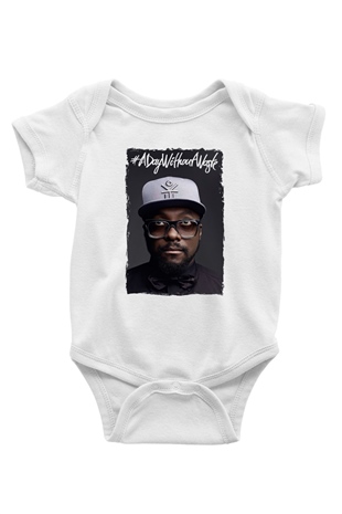 Will.I.Am Beyaz Bebek Body - Zıbın