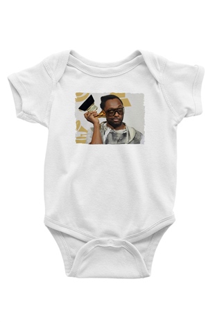 Will.I.Am Beyaz Bebek Body - Zıbın