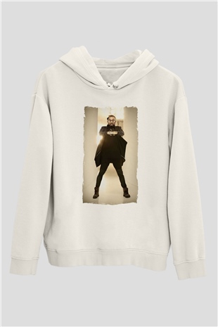 Will.I.Am Beyaz Unisex Kapüşonlu Sweatshirt