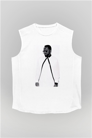 Will.I.Am Beyaz Unisex Kolsuz Tişört