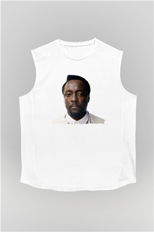 Will.I.Am Beyaz Unisex Kolsuz Tişört
