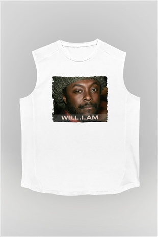 Will.I.Am Beyaz Unisex Kolsuz Tişört