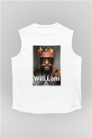 Will.I.Am Beyaz Unisex Kolsuz Tişört