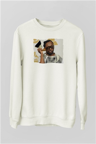 Will.I.Am Beyaz Unisex Sweatshirt