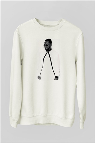Will.I.Am Beyaz Unisex Sweatshirt