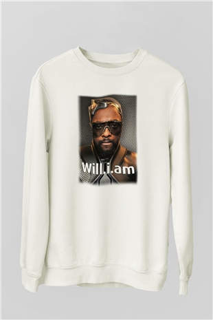Will.I.Am Beyaz Unisex Sweatshirt