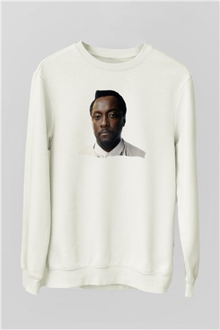 Will.I.Am Beyaz Unisex Sweatshirt