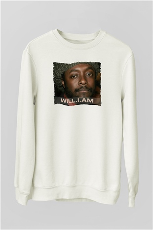 Will.I.Am Beyaz Unisex Sweatshirt