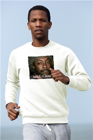 Will.I.Am Beyaz Unisex Sweatshirt