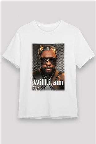 Will.I.Am Beyaz Unisex Tişört T-Shirt - TişörtFabrikası