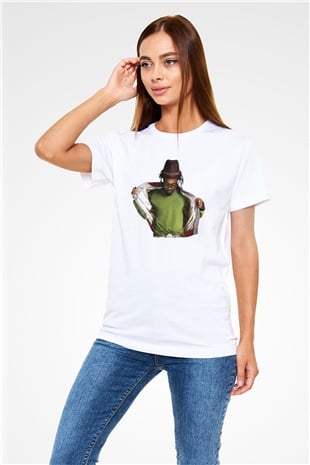 Will.I.Am Beyaz Unisex Tişört T-Shirt - TişörtFabrikası
