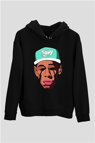 Will.I.Am Siyah Unisex Hoodie