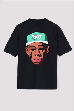 Will.I.Am Siyah Unisex Oversize Tişört T-Shirt