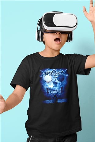 Wintersun Baskılı Unisex Siyah Çocuk Tişört - Tshirt