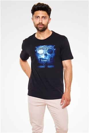 Wintersun Baskılı Unisex Siyah Tişört - Tshirt