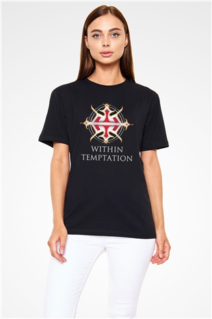 Within Temptation Siyah Unisex Tişört T-Shirt - TişörtFabrikası
