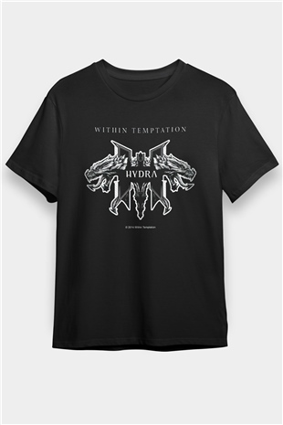 Within Temptation Siyah Unisex Tişört T-Shirt - TişörtFabrikası