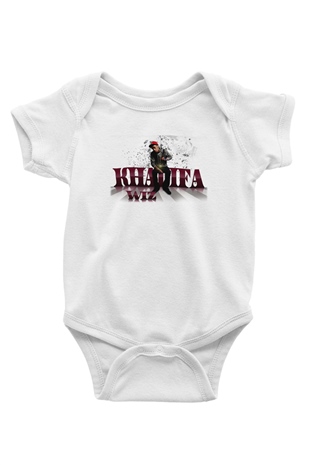 Wiz Khalifa Baskılı Beyaz Unisex Bebek Body - Zıbın