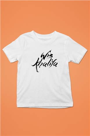 Wiz Khalifa Baskılı Beyaz Unisex Çocuk Tişört