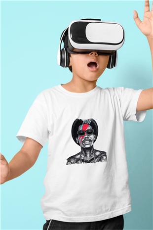 Wiz Khalifa Baskılı Unisex Beyaz Çocuk Tişört
