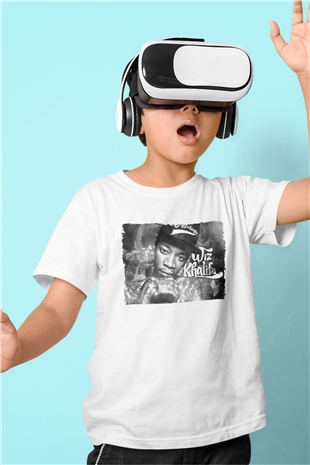 Wiz Khalifa Beyaz Unisex Çocuk Tişört