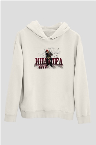 Wiz Khalifa Beyaz Unisex Kapşonlu Sweatshirt