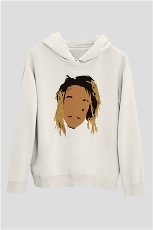 Wiz Khalifa Beyaz Unisex Kapüşonlu Sweatshirt