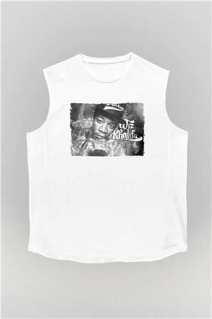Wiz Khalifa Beyaz Unisex Kolsuz Tişört
