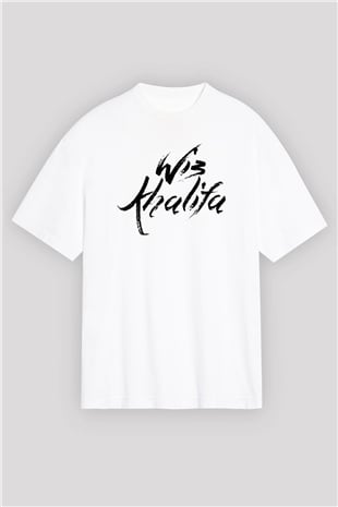 Wiz Khalifa Beyaz Unisex Oversize Tişört T-Shirt