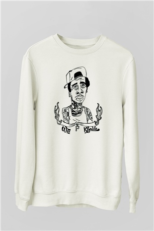 Wiz Khalifa Beyaz Unisex Sweatshirt