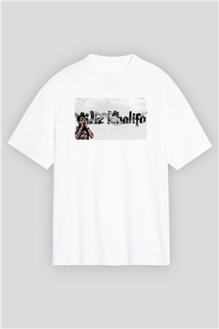 Wiz Khalifa Beyaz Unisex Tişört T-Shirt - TişörtFabrikası
