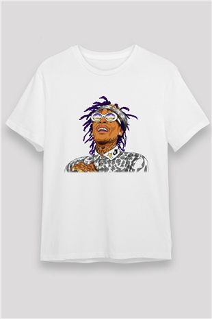 Wiz Khalifa Beyaz Unisex Tişört T-Shirt - TişörtFabrikası