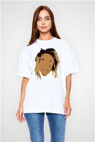 Wiz Khalifa Beyaz Oversize Tişört Oversize T-shirt - TişörtFabrikası