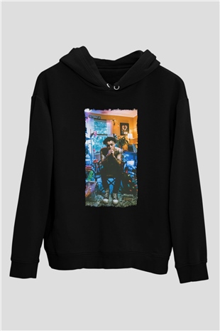 Wiz Khalifa Siyah Unisex Kapüşonlu Sweatshirt