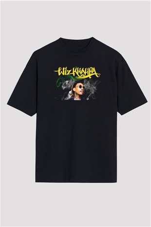 Wiz Khalifa Siyah Unisex Oversize Tişört T-Shirt