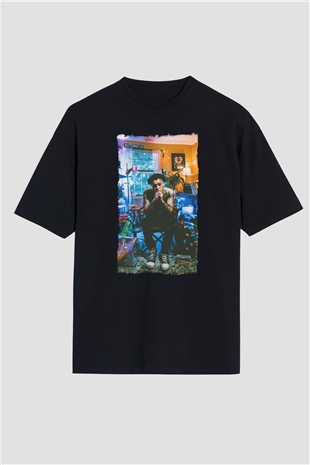Wiz Khalifa Siyah Oversize Tişört Oversize T-shirt - TişörtFabrikası