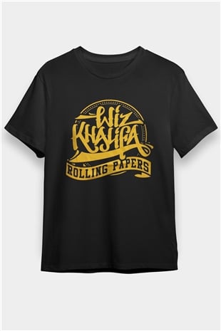 Wiz Khalifa Siyah Unisex Tişört T-Shirt - TişörtFabrikası