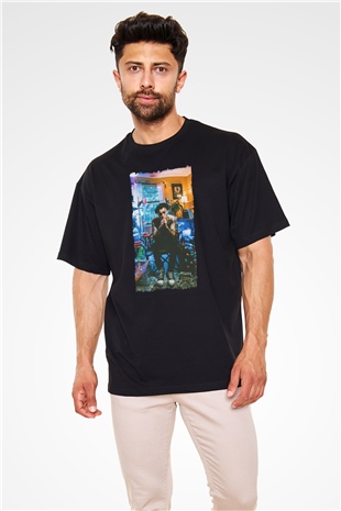 Wiz Khalifa Siyah Oversize Tişört Oversize T-shirt - TişörtFabrikası