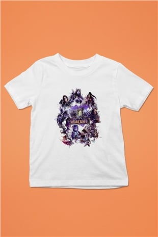 World of Warcraft Beyaz Unisex Çocuk Tişört
