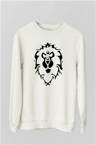 World of Warcraft Beyaz Unisex Sweatshirt