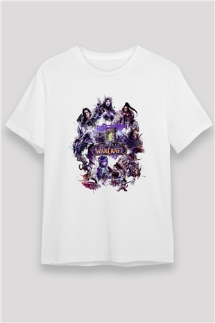 World of Warcraft Beyaz Unisex Tişört T-Shirt