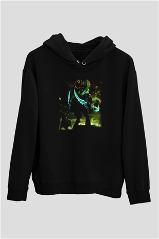 World of Warcraft Siyah Unisex Hoodie