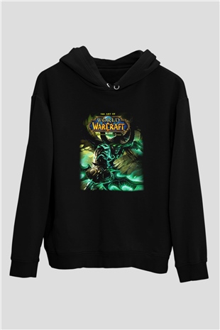 World of Warcraft Siyah Unisex Hoodie