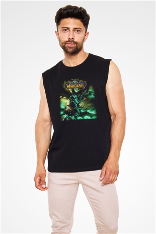 World of Warcraft Siyah Unisex Kolsuz Tişört