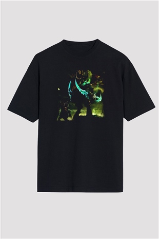 World of Warcraft Siyah Unisex Oversize Tişört T-Shirt