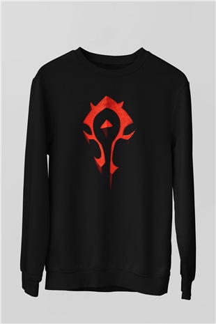 World of Warcraft Siyah Unisex Sweatshirt