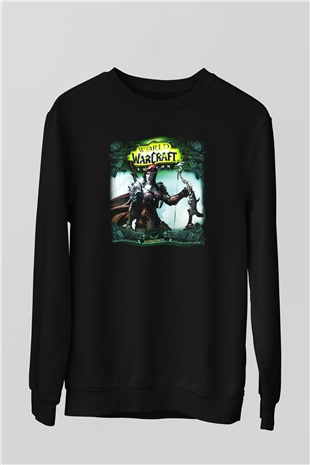 World of Warcraft Siyah Unisex Sweatshirt
