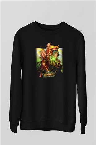 World of Warcraft Siyah Unisex Sweatshirt