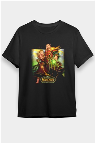 World of Warcraft Siyah Unisex Tişört T-Shirt